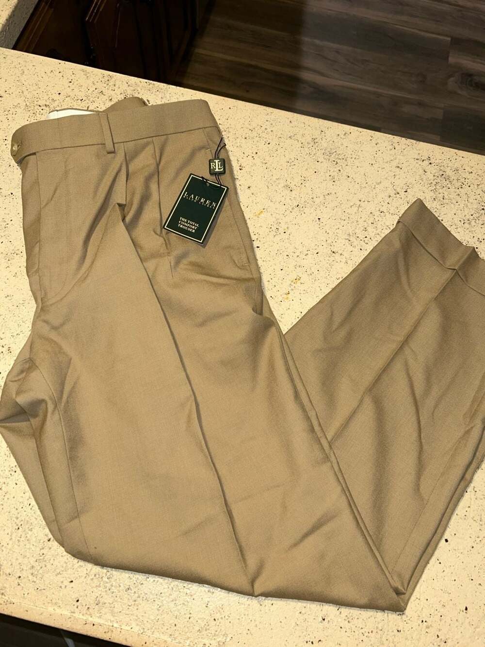 Lauren Ralph Lauren The Total Comfort Trouser Tan Pants 34x30